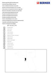 Berner BPT-IW 38 C PR IND Instruction Manual/Safety Instruction