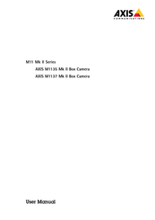 Axis M11 Mk II Series User Manual