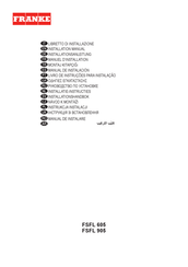 Franke FSFL 905 Installation Manual