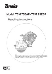 Tanaka TCM 75EBP Handling Instructions Manual