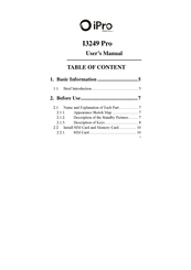 Ipro I3249 Pro User Manual