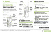 Motorola ASTRO APX 7000 Quick Reference Card