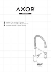 Hans Grohe Axor Montreux Semi-Pro 16582 1 Series Installation/User Instructions/Warranty