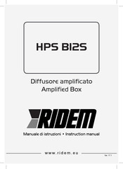 Ridem HPS B12S Instruction Manual