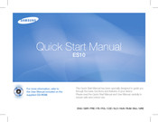 Samsung ES10 Quick Start Manual