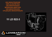 Kohler Lombardini 11 LD 522-3 Use & Maintenance
