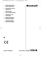 EINHELL BG-RT 1340 M Operating Instructions Manual
