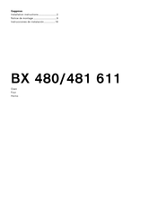 Gaggenau BX481611-O Installation Instructions Manual