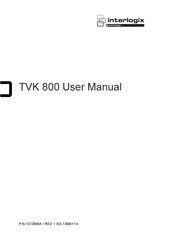 United Technologies Interlogix TVK 800 User Manual