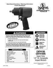 Cornwell Tools CAT4150G Operating Instructions