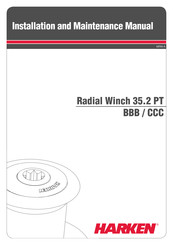 Harken Radial Winch 35.2 PT BBB Installation And Maintenance Manual