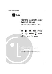 LG HKS-7000 Owner's Manual