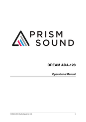 Prism Sound DREAM ADA-128 Operation Manual