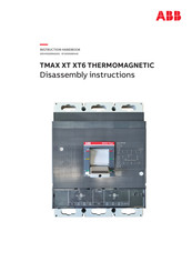 ABB TMAX XT XT6 ELECTRONIC Disassembly Instructions Manual