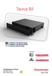 Rosenberg Taurus B2 Installation Manual