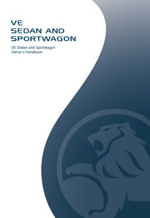 HOLDEN VE Sportwagon 2010 Owner's Handbook Manual