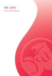 HOLDEN VE Ute 2010 Owner's Handbook Manual