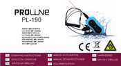 Proline PL-190 Operating Instructions Manual