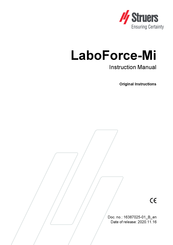 Struers LaboForce-Mi Instruction Manual