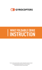 Gyrocopters Whiz Instructions Manual