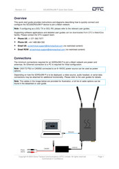 DTC SOL8SDR2X2W-P Quick Start Manual