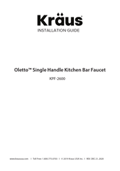 Kraus Oletto KPF-2600CH Manual