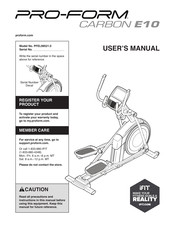 ICON Health & Fitness PFEL99521.0 User Manual