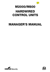 Cooper Security M800 System Manager's Manual