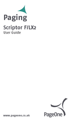Motorola PageOne Scriptor F User Manual