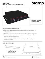 Biamp IMPERA CONNECT-X MP6 Installation And Setup Manual