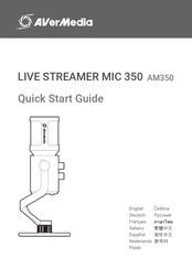 Avermedia LIVE STREAMER MIC 350 Quick Start Manual