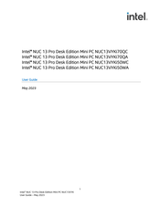 Intel NUC 13 Pro Desk Edition User Manual