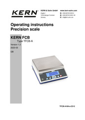 KERN FCB 6K-3DM Operating Instructions Manual