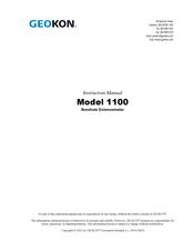 Geokon 1100 Instruction Manual