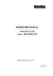 NoiseKen ISS-7630-CUP Instruction Manual