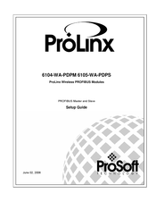 ProSoft ProLinx 6104-WA-PDPM Setup Manual