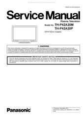 Panasonic VIERA TH-P42A20P Service Manual