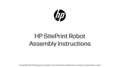 HP SitePrint Robot Assembly Instructions Manual