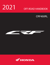 Honda CRF450RL 2021 Owner's Manual & Off-Road Handbook