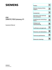 Siemens SIMATIC FDE Equipment Manual