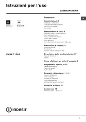 Indesit XWSE 71283 Instructions For Use Manual