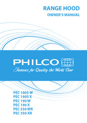 Philco PEC 1905 W Owner's Manual