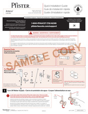 Spectrum Brands Pfister Arterra LG42-DE0 Quick Installation Manual