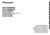 Pioneer AVH-X5800DAB Installation Manual