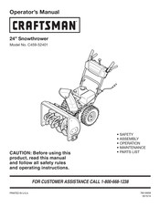 Craftsman C459-52401 Operator's Manual