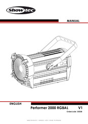 SHOWTEC Performer 2000 RGBAL V1 Manual