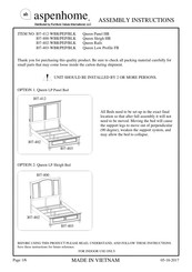 Aspenhome Oxford I07-412-PEP Manuals | ManualsLib