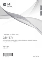 LG DLEX3370W Owner's Manual