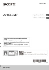 Sony XAV-9000ES Operating Instructions Manual