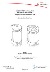 STODDART Woodson W.URN10 Specification, Installation And Operation Manual